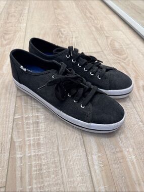Keds Charcoal Canvas Sneakers Black